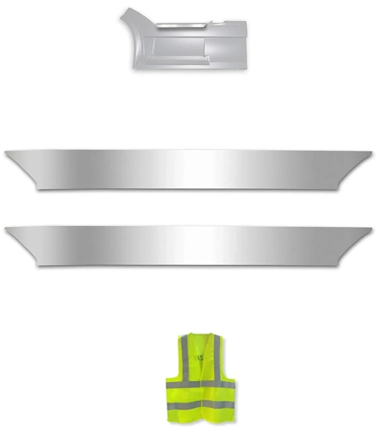 Front Panel Stripe Chrome Trims Top Kick Set (9RL) 2004-2017 Volvo VNL